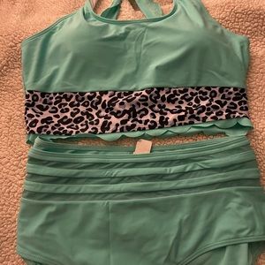 Women’s two-piece swim suit